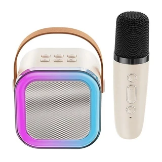 Alto-falante Bluetooth Karaoke com Microfone, Luzes LED e Diversão para Toda a Família Alex