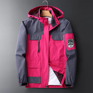 Jaqueta Feminina Pele De Tubarão Impermeável Windbreaker Motocicleta Militar Tática De Montanhismo Ao Ar Livre Jaket Destacável M-4XL