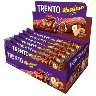 Chocolate Trento Massimo Nuts Caixa 16 Unidades 30g