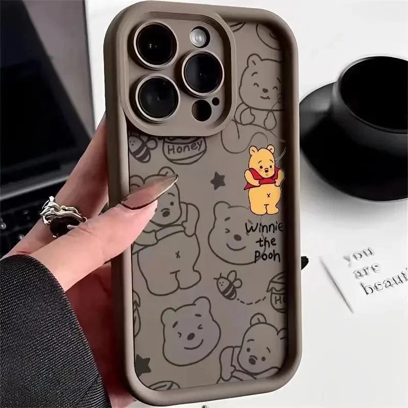 Capa Winnie the Pooh Para Iphone 15 14 13 12 11 Pro Max XR X