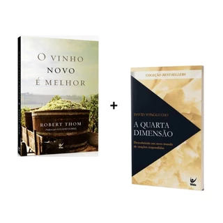 Kit com 2 livros : Vinho Novo é Melhor + Quarta Dimensão em Oferta na Shopee