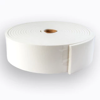 Fita de Vedação EVA - Janela, Porta, Fresta e Rodapé - Branco Adesivo 1 lado - 100mm x 10mm X 10mt