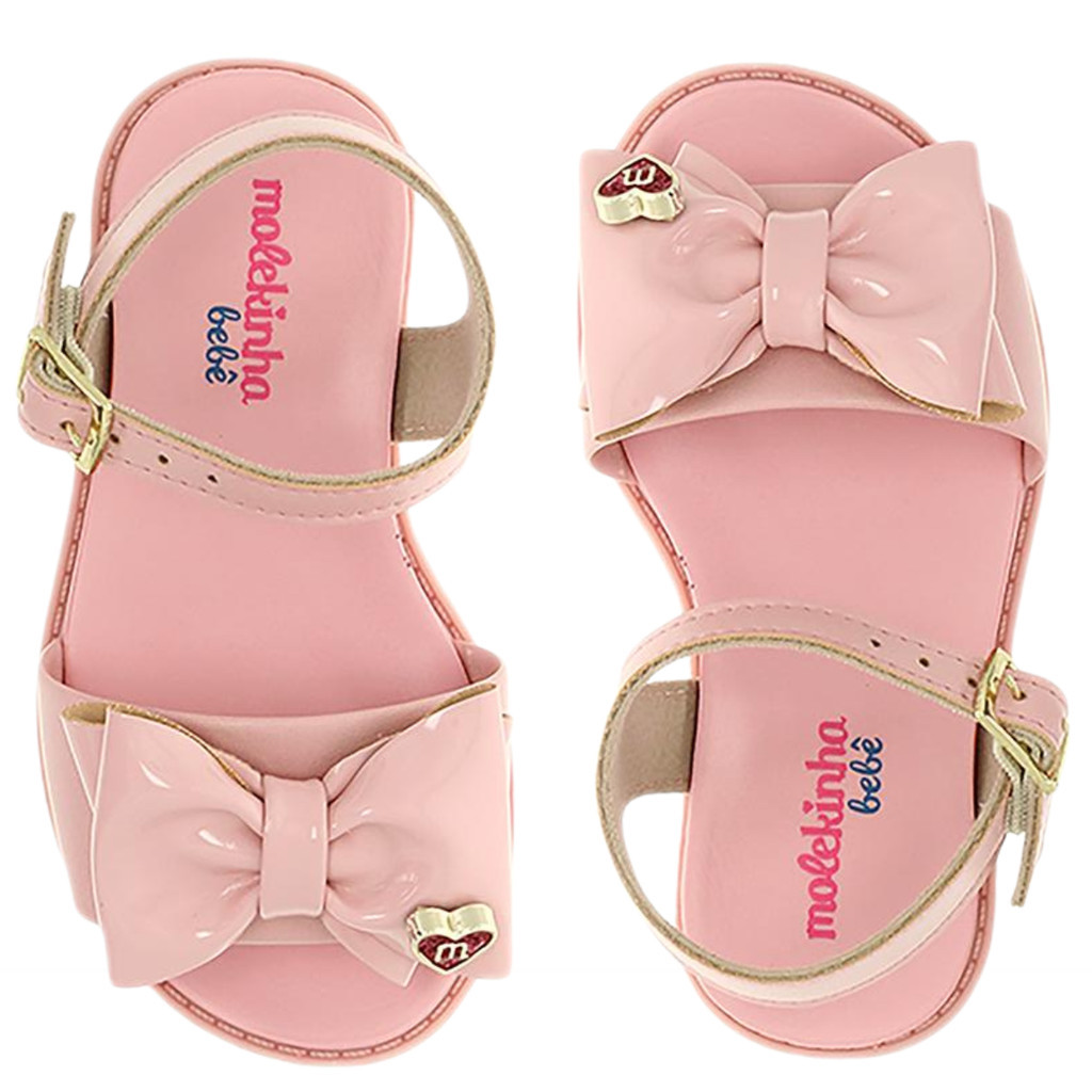 Sandalia Baby Molekinha Infantil Laço Turim 2714.219 | Shopee Brasil