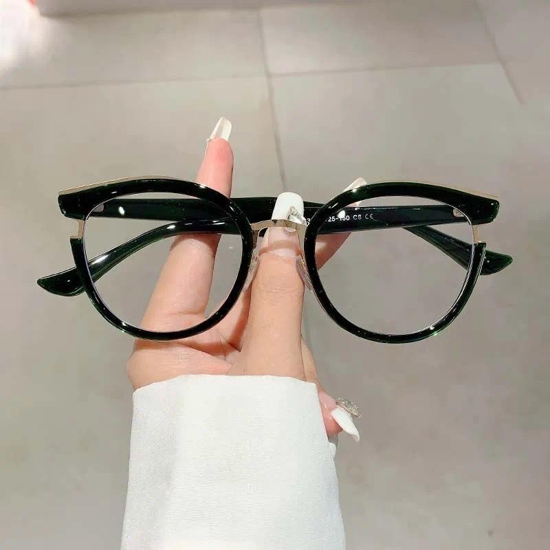 Vintage Anti Luz Azul Olho De Gato TR90 Óculos Feminino Marca De Luxo ...