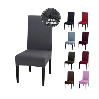 Kit 4 Capas De Cadeira de jantar em Malha Gel Com Elástico
