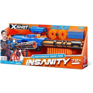 Lançador de Dardos X Shot Insanity Rage Fire Motorizada 72 Dardos - Candide 5641