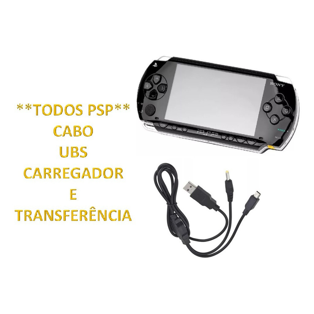 Cabo Usb Para Psp Carregamento Dados 1000 2000 3000 Slim Fat | Shopee ...