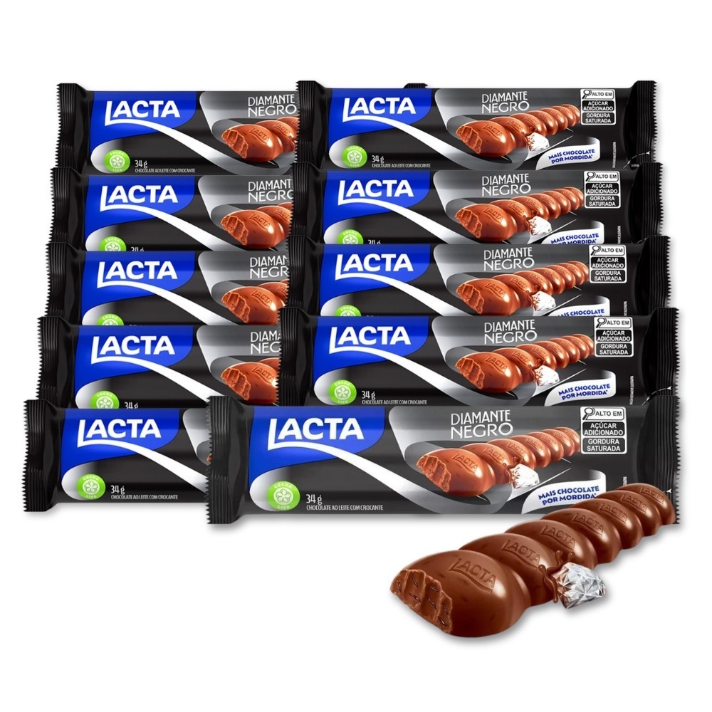 Lacta 34G Diamante Negro : : Alimentos e Bebidas