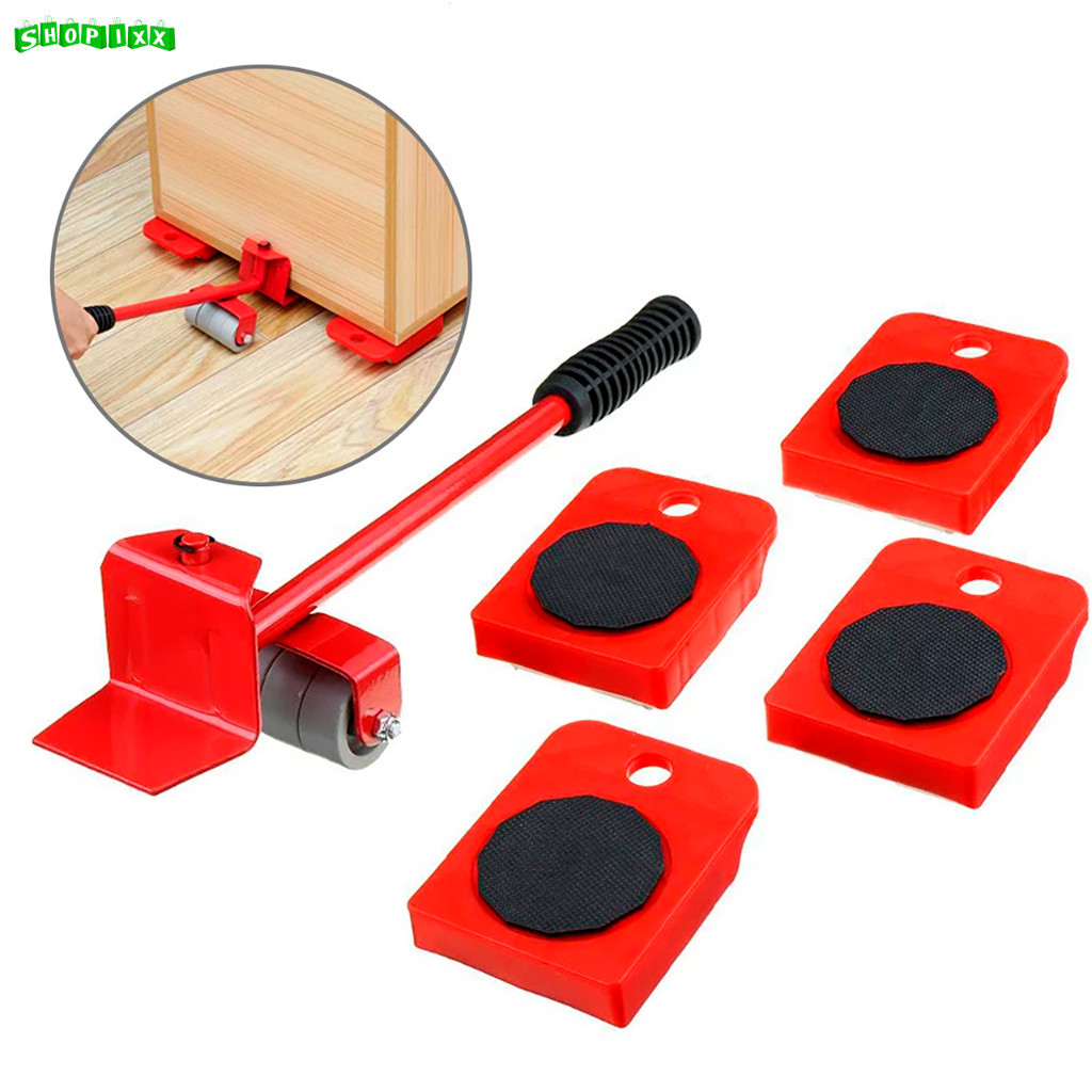 Aparelho Movedor Móveis Fácil Levantador Materiais Pesados Kit 5 Peças Sliders（Enviar imediatamente）
