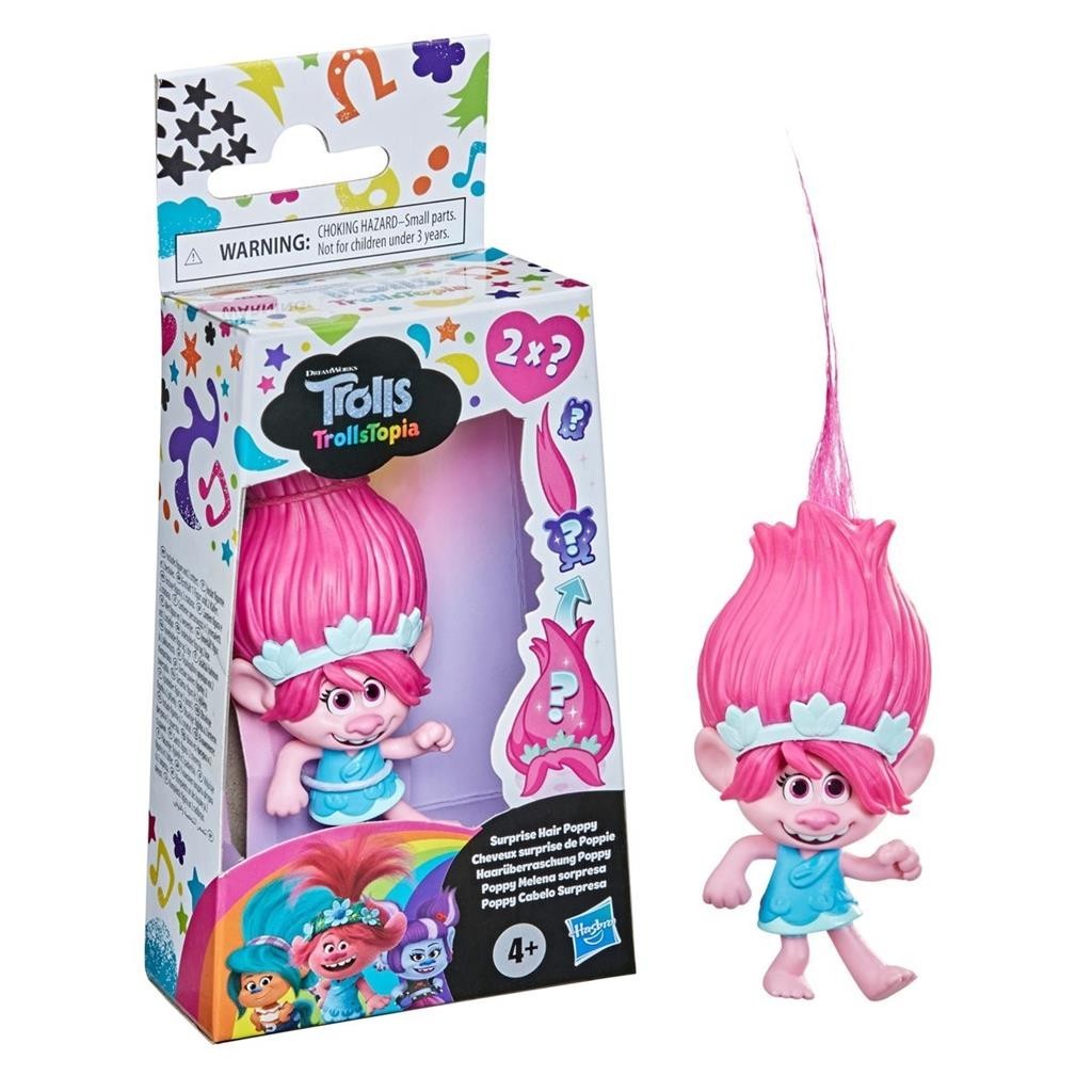 Brinquedo Boneca Poppy Trolls Cabelo Surpresa Hasbro F1072 | Shopee Brasil