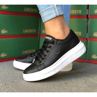 Tenis lacoste feminino store couro