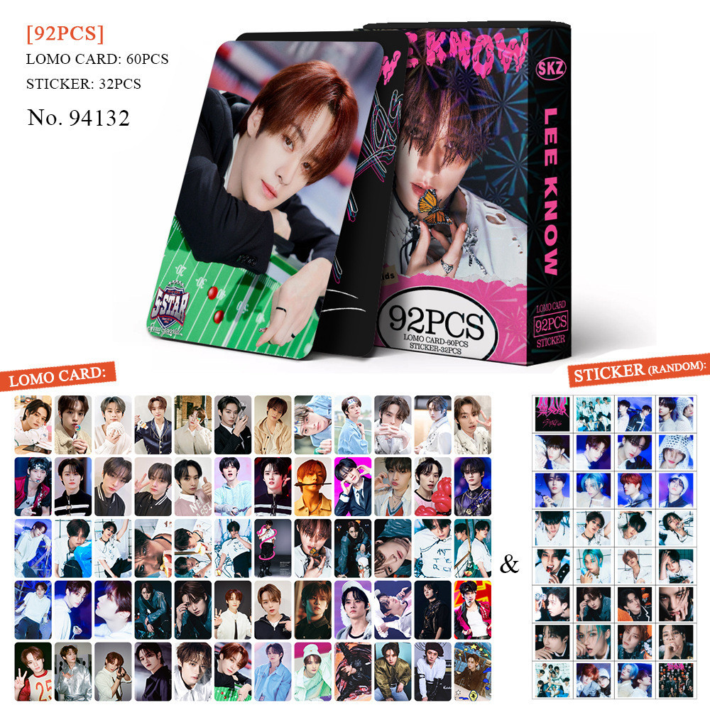 92Pcs/box STRAYKIDS Photo Card LOMO Cartão Postal De Coleção