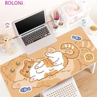 BOLONI Cute Kitty Mouse Pads , Acessórios Para Jogos Tapete De Rato Grande Gato À Prova D'água , Fofo Antiderrapante Kawaii Presentes Menina