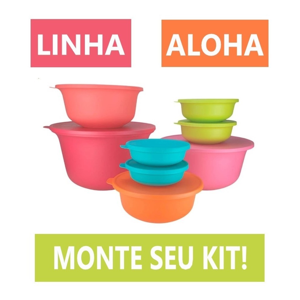 Linha Aloha TUPPERWARE® Tigelas para Servir Valores Unitários ...