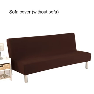 Capa de sofá-cama com tudo incluído, dobrável, universal, confortável, capas de almofada sem braços, manga prática
