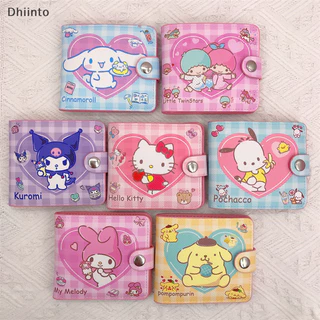 [Carteira De Couro Dobrada Kuromi Cinnamoroll Para Meninas Porta-Cartões De Identificação Bolsa Troca De Dinheiro Em