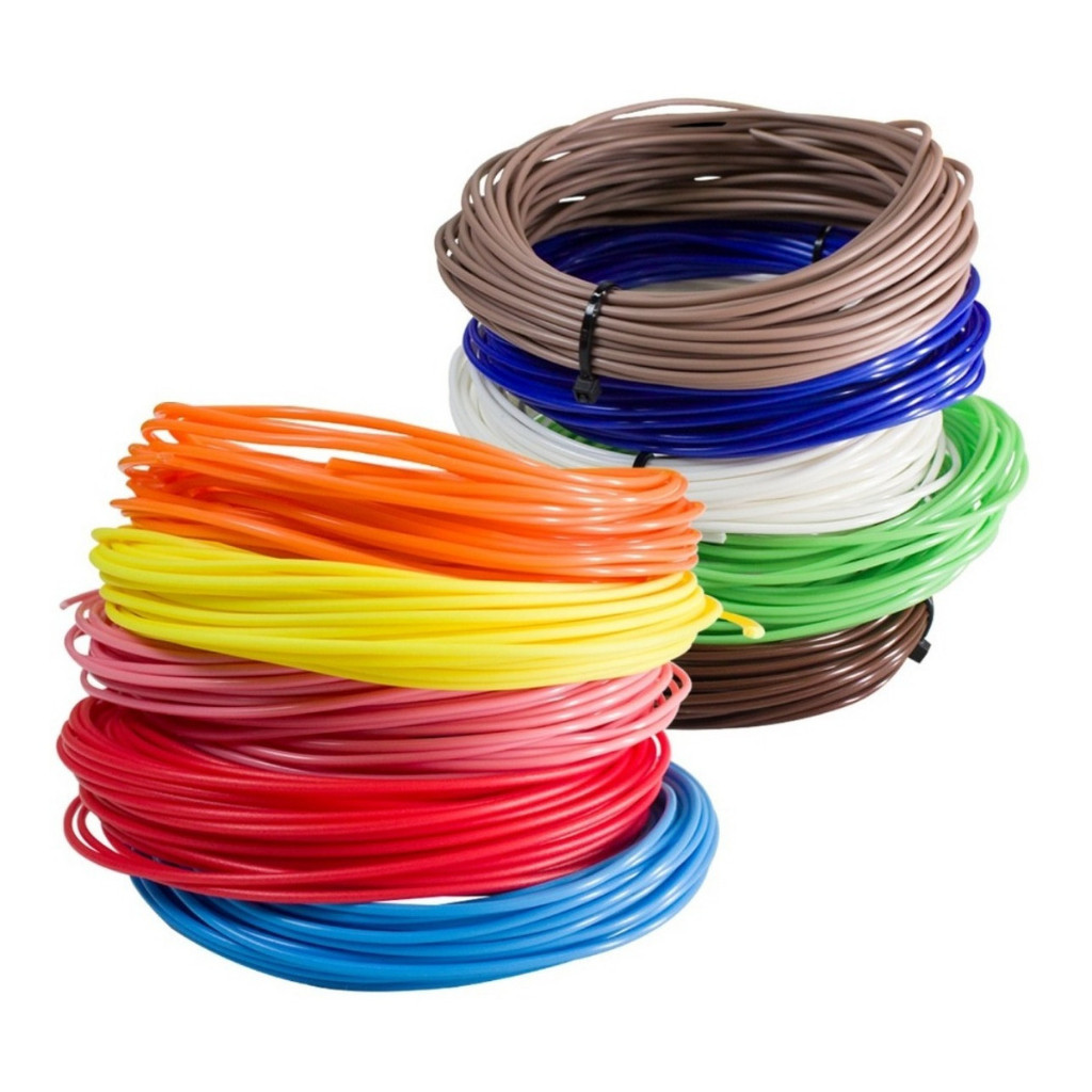 Refil Filamento Abs Kit 10 Cores 50 M Impressora 3d Caneta