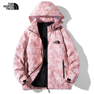 TNF Jaqueta Impermeável Camuflagem Da Norte Casaco À Prova De Vento Para Mulheres Com Capuz Exterior