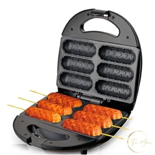 Crepeira Elétrica Máquina Crepes Suíços Doces ou Salgados Faz Hot Dog 110 V