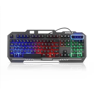 Teclado Gamer Semi Mecânico com Iluminação Led RGB para desktop FC-7066