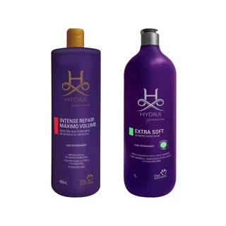 Máscara Hydra Máximo Volume 480ml + Shampoo Extra Soft 1 L