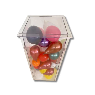 Cubo Transparente Acrílico Quadrado Desmontavel G