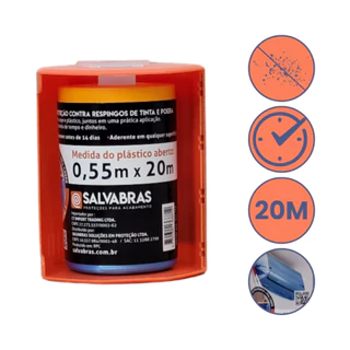 Salva Pintura Protetor Respingo 20Mx55Cm Dispenser Salvabras