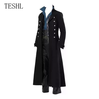 Vestuário gótico steampunk Gabardina homens WP5565