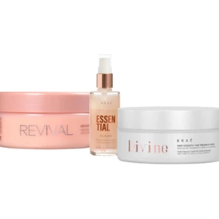 Braé Kit Mascara Divine Revival Oil Blend Trio (3 Produtos)