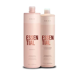 Kit Braé Essential Shampoo 1L, Condicionador 1L (2 produtos)