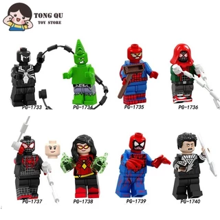 Superhero Minifigures SpiderMan Building Block Doll Collection Modelo de Coleção de Bonecas de Aniversário