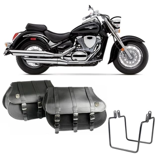 Alforge Bolsa Lateral 80 Litros + Afastador Suzuki M800 1500 Boulevard Par