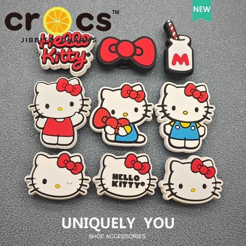 Lot De 1000+ Breloques Jibbitz Hello Kitty – Croco Charmes Multicolore