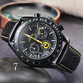 Relógio Masculino Multifuncional Com Pulseira De Couro
