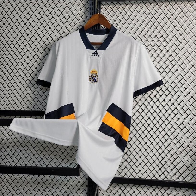 23-24 Real Madrid Camisas De Futebol De Treinamento Personalizado Branco Uniformes Masculino Treino Esportivo