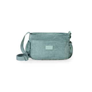 Bolsa Feminina Transversal Pequena Crinkle Chic Azul Claro