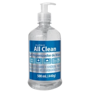 ALCOOL GEL 70% 500ML PUMP ALL CLEAN AUDAX
