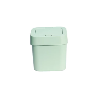 LIXEIRA 4L COM TAMPA CLICK VERDE MENTA MICROMAX