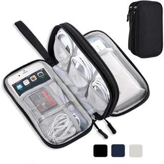 Novo Estojo Para Cabo De Viagem Portátil Bolsa De Armazenamento Digital Eletrônica USB À Prova D'água Linha De Dados Carregador Acessórios Organizador