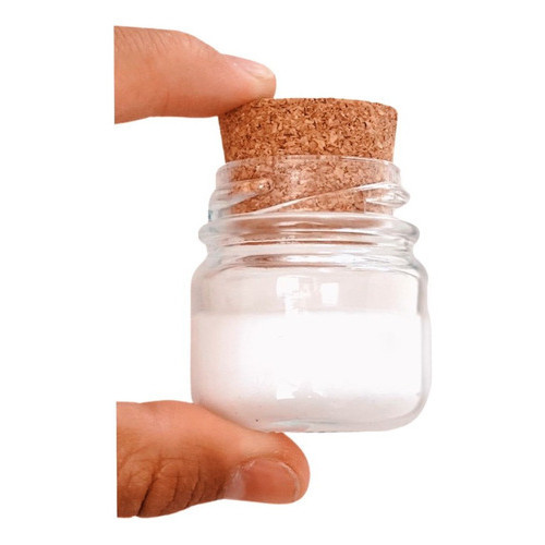 Mini Pote De Vidro 40ml Para Velas Doces Tampa De Rolha 20un