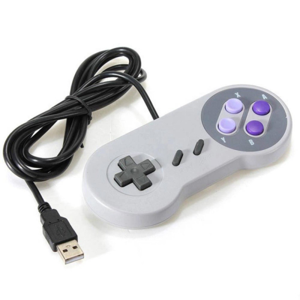 Controle Super Nintendo Snes Joystick Usb Jogos Emulador Pc | Shopee Brasil