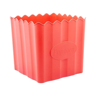 Balde De Pipoca De Bambu Pp Vermelho 16X 16- Lyor