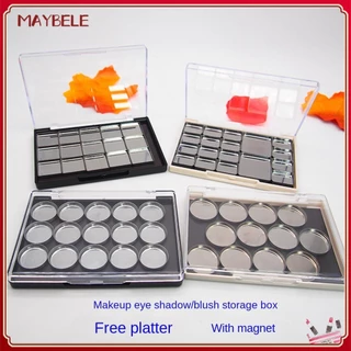 Ferramenta de beleza Paleta de sombras magnética vazia magnética personalizável Armazenamento de cosméticos Conveniente e prático Paleta de sombras Blush Ferramenta de cosméticos vazia MAYBELE
