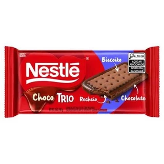 Chocolate Choco Trio Ao Leite C/ Biscoito Recheado Chocolate 90g