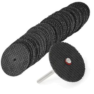 Kit 50 Discos de Corte Reforçado 32mm e Haste Micro Retífica