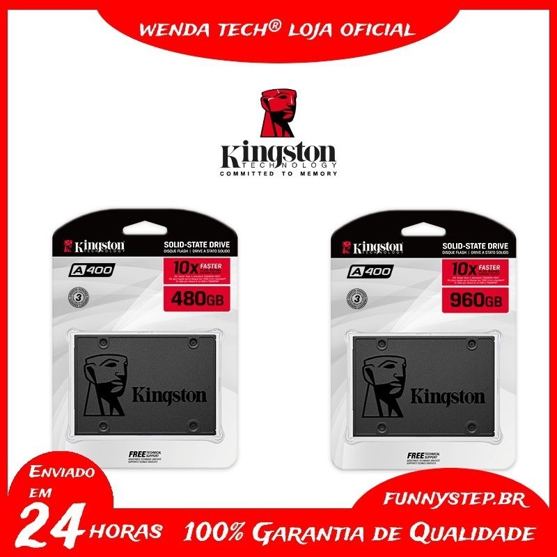 960GB 480GB Original Kingston A400 SSD Sata 3 Unidades de Estado Sólido 240GB 120GB 2,5 Polegadas