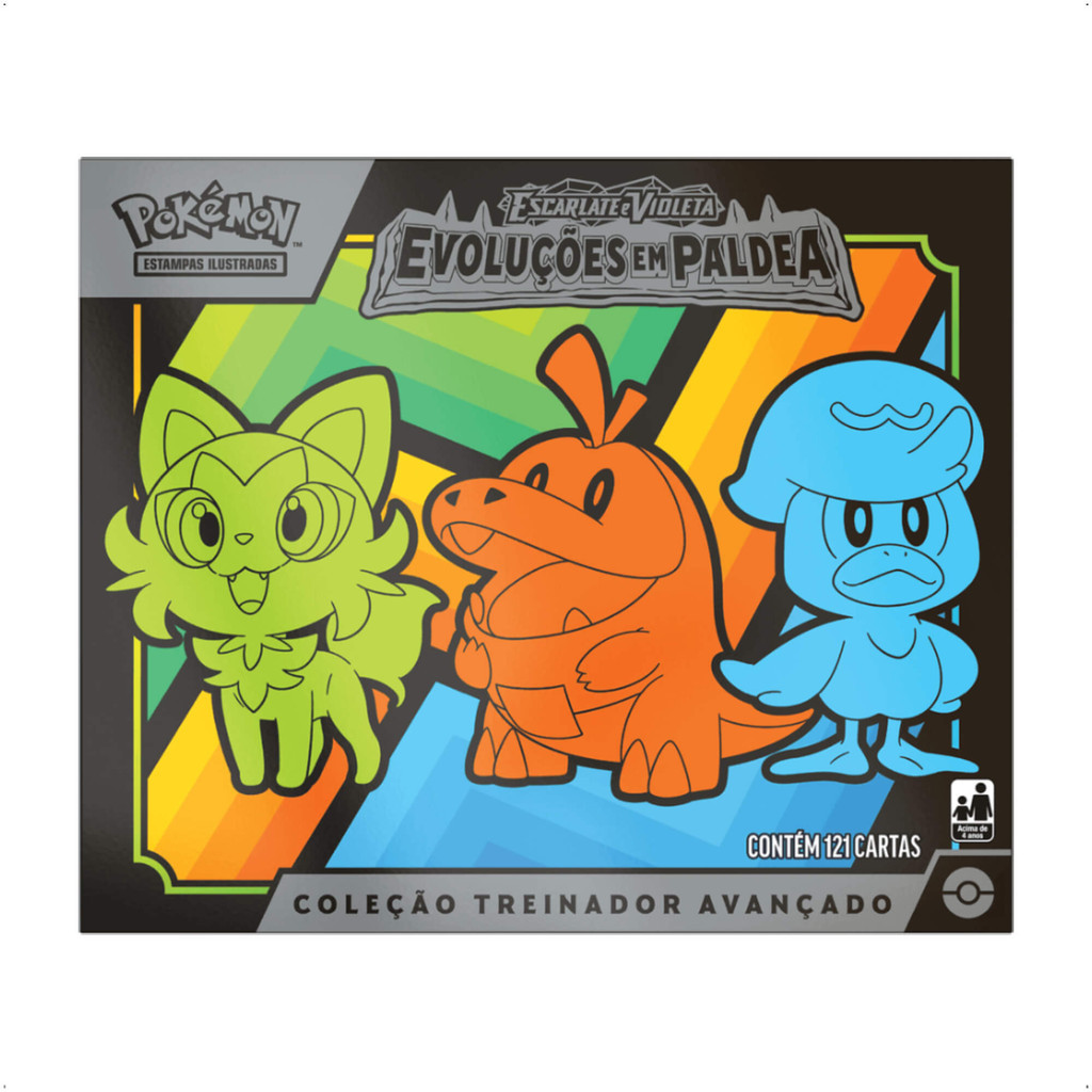 Pokemon Box Treinador Avançado EV2 - Evoluções Em Paldea Com Carta Promocional Exclusiva
