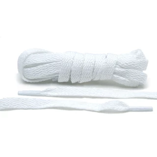 Par Cadarço Tênis Flat Achatado Tradicional Branco 2 metros