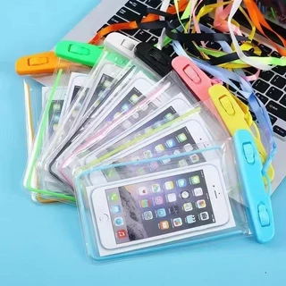 kit 8 Capa A Prova D'água Transparente Universal Para Celulares e Objetos 6.6 Plegadas De Agua Para Praia Piscina Motoboy Ciclista Bike