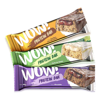 Kit 3x Barra De Proteína Snacks Wow Protein Bar 40g